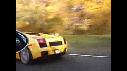 Street Race Lamborghini Gallardo vs Ferrari Maranello