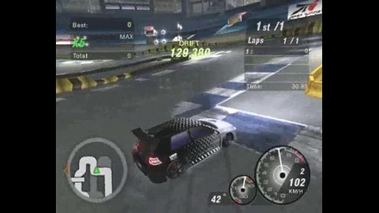 By niketooo93 vs Nfs U2 - Stadium Drift 3 - 1 Lap 160.669 Pts