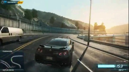 Need for speed Most Wanted Pc Nissan Gt-r tunnel drive through H D