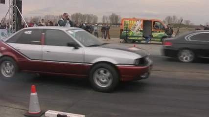 Audi 90 Quattro Turbo Vs. Bmw E92 - Кой ще победи?