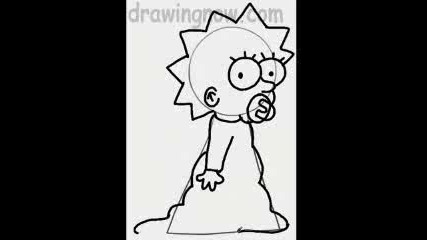 Learn To Draw Maggie From The Simpsons