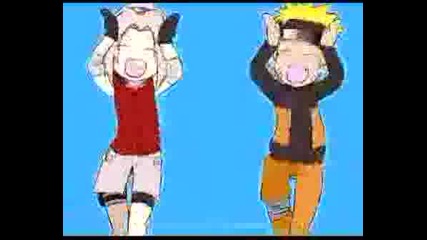 Naruto And Sakura Chibi Caramelldansen