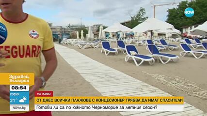 От днес всички плажове с концесионер трябва да имат спасители