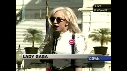 Lady Gaga - Fighting 4 Gay rights Awesome 10.10.09г