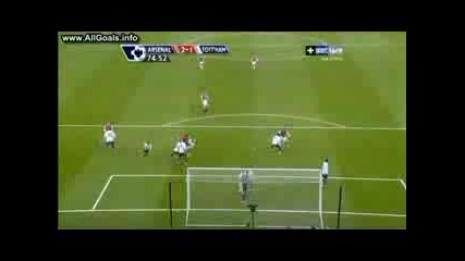 Arsenal Vs Tottenham - Bendtner Goal