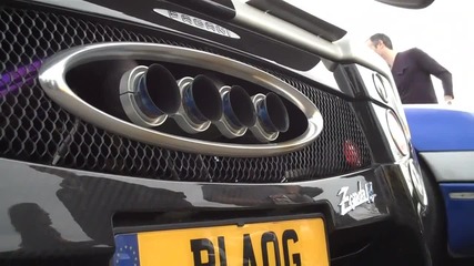 Cusomised Pagani Zonda Ps - with Four Exhausts pipes! Aspect and Start Up