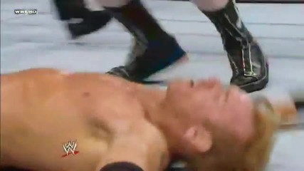 Sheamus counters Spear into Brogue Kick