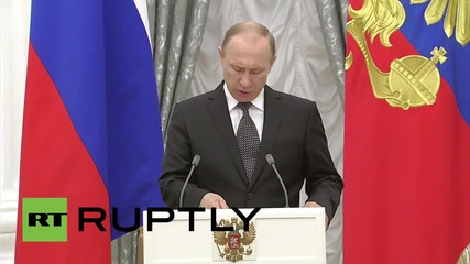 Russia: Putin awards 'City of Military Glory' to five cities