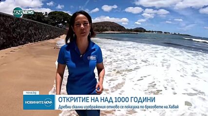 Древни скални рисунки се показаха по бреговете в Хавай