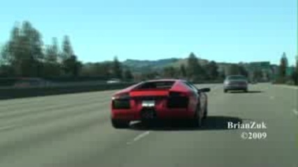 Lamborghini Murcielago On The Road