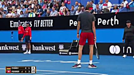2019 Hopman Cup - Final - Alexander Zverev vs Roger Federer