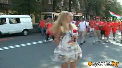 Украинска журналистка с труден репортаж