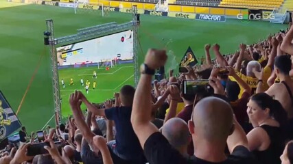 Бурна радост след попадението на Секулич от дузпа