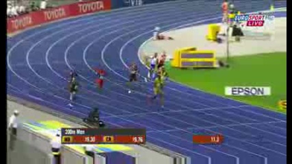 Юсейн Болт със световен рекорд на 200м 19.19 