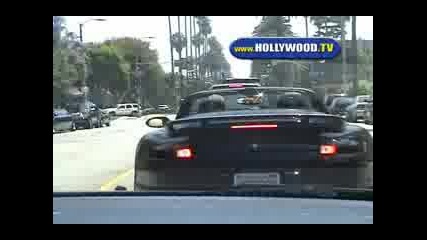 David Beckham кара това Porsche 