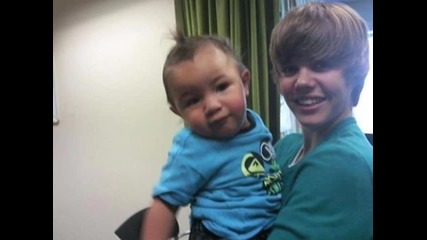 Justin Bieber(sweet)and babies 