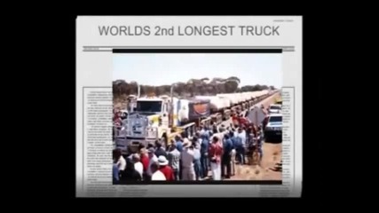 1.474km long Australian built Mack Road Train with 113 trailers