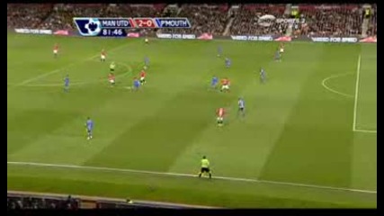 Манчестър Юнайтед 2 - 0 Портсмут Майкъл Карик Гол *hq*