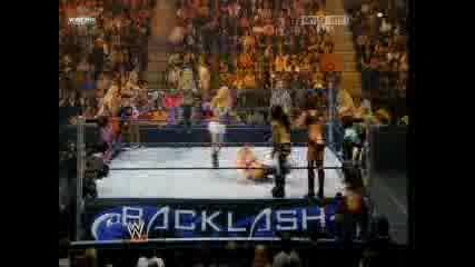 Backlash 2008 Divas -Team Beth Vs Team Mickie