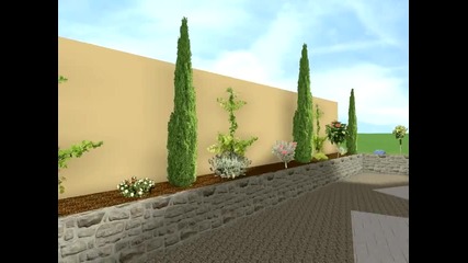 Кипър 3d дизайн градина 
