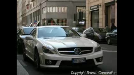 Бял Mercedes Sl63 Amg