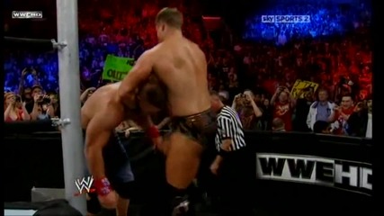 The Miz hits an On-knees Snap Ddt in the Steel Steps