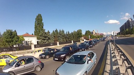 Задръстване по бул. „Цариградско шосе“ 24. 08. 2015 г.