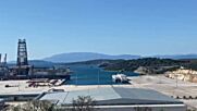 Фериботът „Юрофери Олимпия" пристигна на пристанище Платигиали