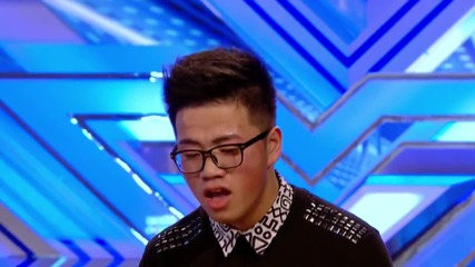 The X Factor Uk 2013 - Justin Peng sings I Look To You by Whitney Houston -- Room Auditions Week 4
