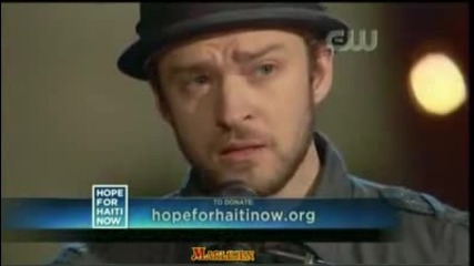 Hope For Haiti Now - Justin Timberlake & Matt Morris - Hallelujah 