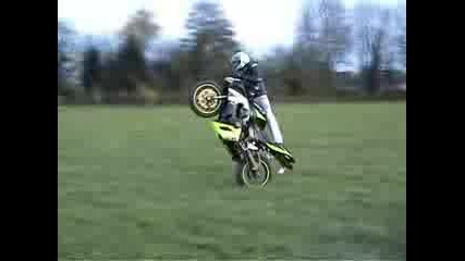 Motorcycle - Stunt In The Grass