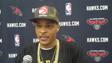 Интервю с T.i. след мача на Atlanta Hawks