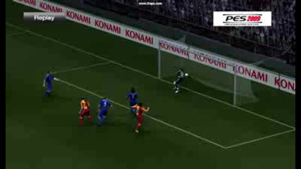 Pes 2009 Ajax - Galatasaray Mehmet Guven Goal