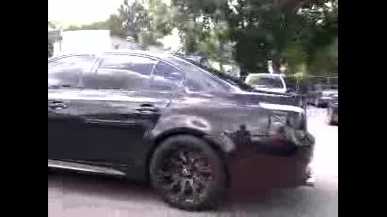 Batmobile M5 Leaving Bmw Dealer