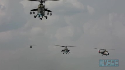 Стрелби с вертолети Ка-52 и Ми-24