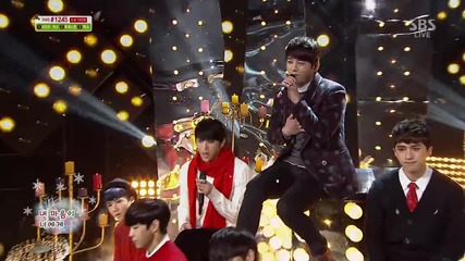 131222 Seo In Guk & Vixx – Winter Propose @ Sbs Inkigayo (no.1 Nominees)