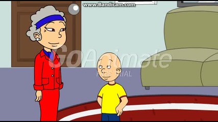 caillou Misbehaves at grandma's house-grounded