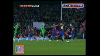 Barcelona - Racing Santander 3 - 0 (3 - 0, 20 2 2010) 