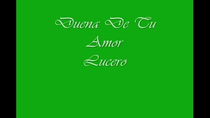 Lucero - Duena de tu amor