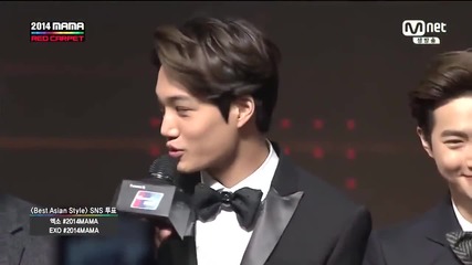 при пристигането Exo - 2014 Mama in Hongkong 031214