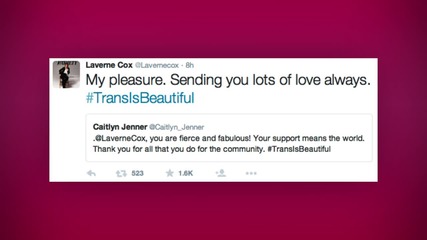 Caitlyn Jenner Calls Laverne Cox "Fierce and Fabulous"