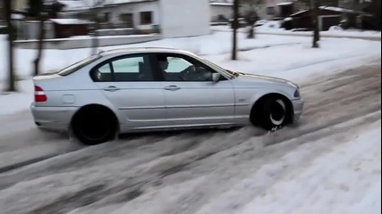 Bmw E46 Drift On Snow