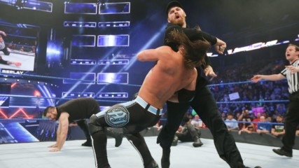 Kevin Owens and Sami Zayn attack AJ Styles on SmackDown LIVE: Wal3ooha, 22 February, 2018