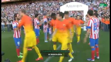 Атлетико Мадрид направи шпалир за шампиона Барселона!