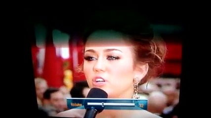 Miley Cyrus Oscars Red Carpet Interview 