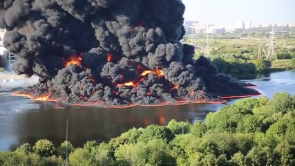 Огромен пожар в Московска река - 12.08.2015г.