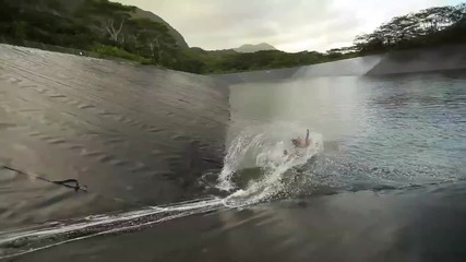 World's widest slip and slide