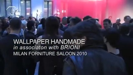 fashiontv Ftv.com - Milan Forniture Saloon 2010 - Wall Paper Handmade In Associa 