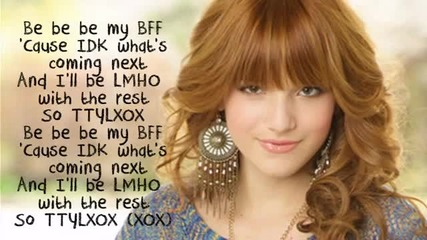 Bella Thorne - Ttylxox (full Song) - Lyrics