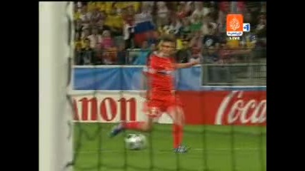 Euro 2008 - Русия - Швеция 2:0 Голът На Андрей Аршав *HQ*